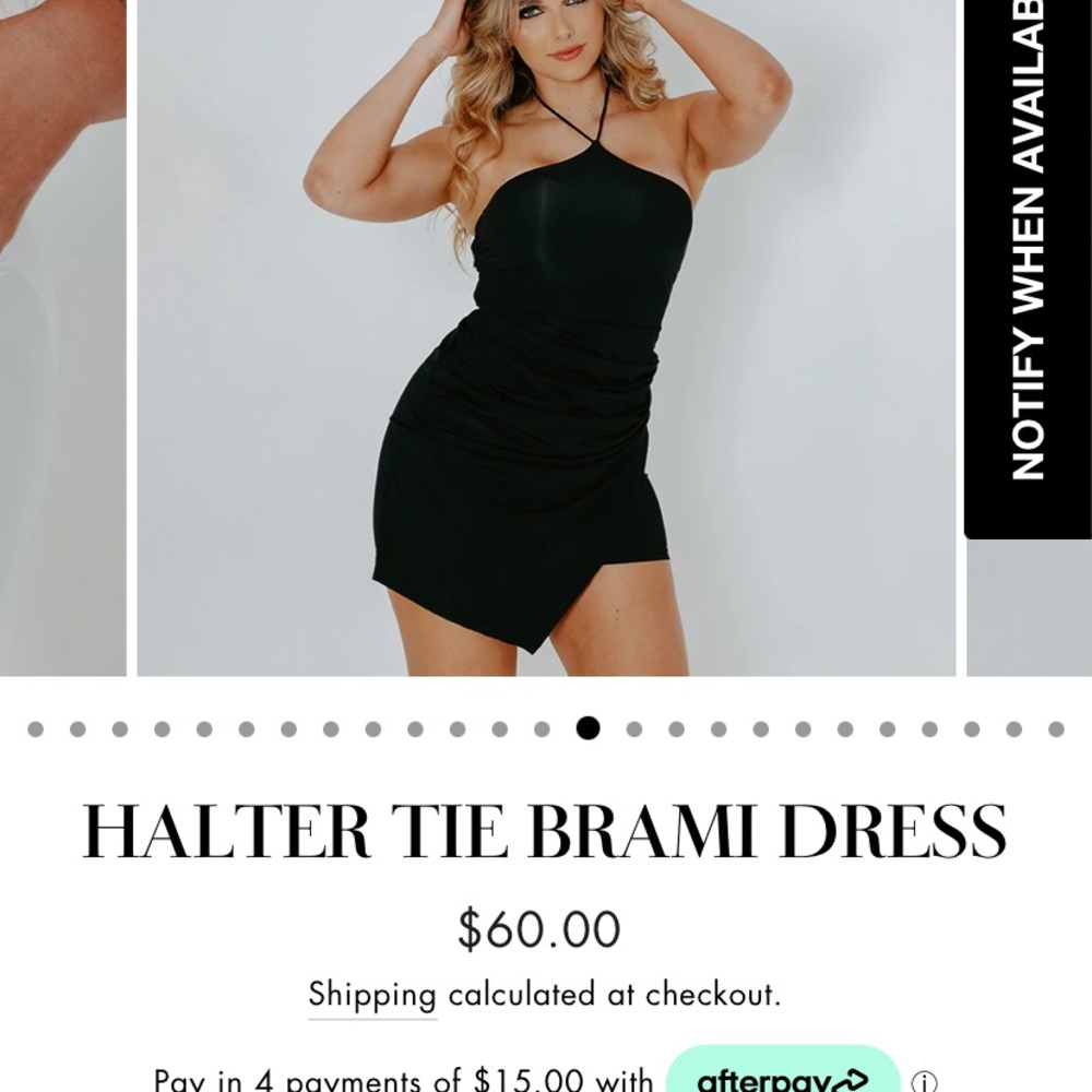 Klassy Network Halter Dress NWT